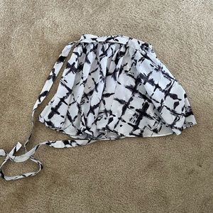 Sabo Skirt Black White Tie Skirt